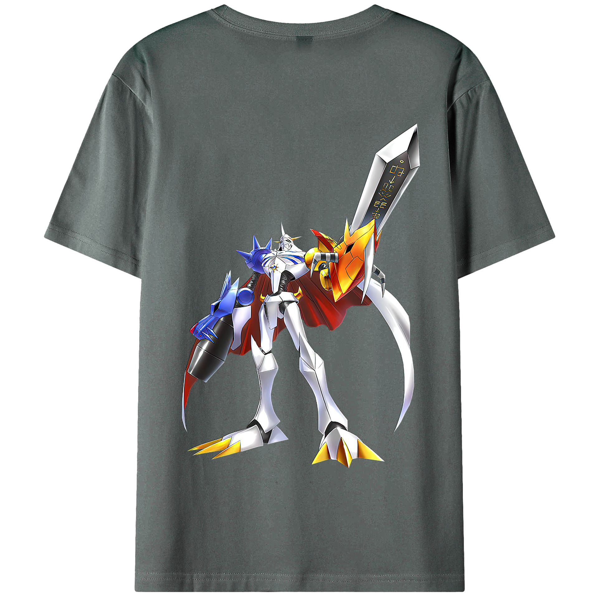 （画像用） Digimon デジタルモンスター/デジモン 綿100％半袖Tシャツ（背面プリント）